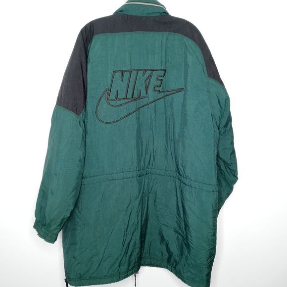 Vintage 80's Nike big logo long jacket size large - Picture 5 of 14